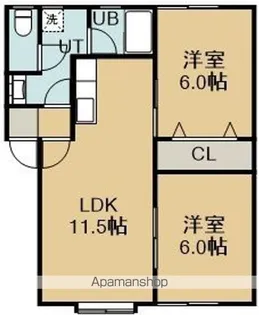 フリーメゾン【2階】の間取り