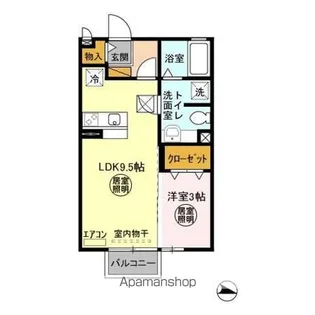 リビングタウン百合ケ丘【1階】の間取り