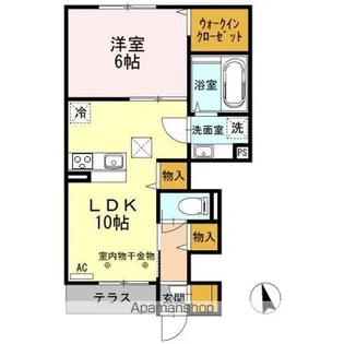 ル リアン【1階】の間取り