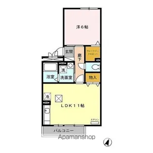 セジュール和幸 D【1階】の間取り