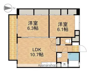 アビタシオン駅南A【2階】の間取り