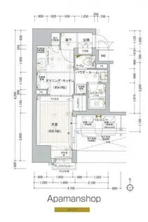 プレサンスNEO心斎橋【1103号室】の間取り