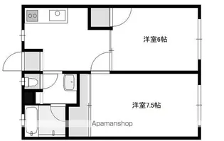 ハイツ坂本【1階】の間取り