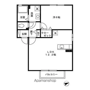 フルリール和白【2階】の間取り