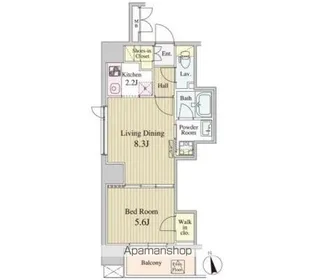 ミュール白金【4階】の間取り