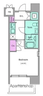 レジディア新宿御苑 (旧ベルファース新宿御苑)【7階】の間取り
