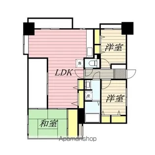 エバーライフ久留米中央【14階】の間取り