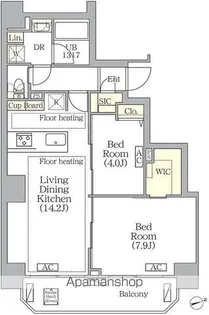 BRICK RESIDENCE 南青山【8階】の間取り