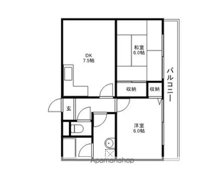 ヴィラ渕ヶ上【1階】の間取り