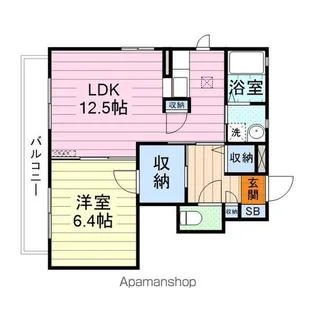 カーサレイールC【101号室】の間取り