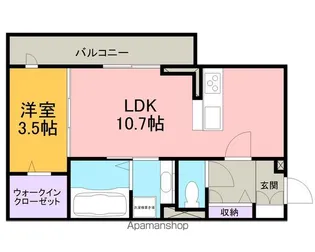 サンイーストⅠ【206号室】の間取り