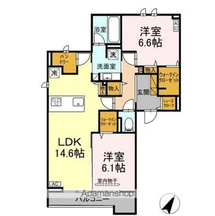 ベルグランデ【2階】の間取り