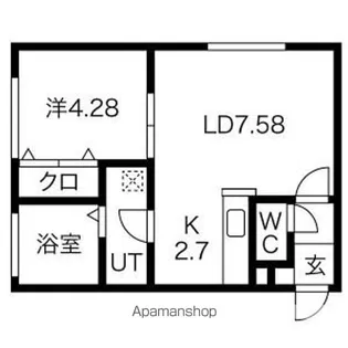 Nakajima Park Side【1階】の間取り