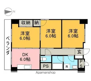 コーポ小尾【403号室】の間取り