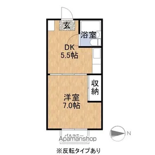 フェリーチェ二の宮【203号室】の間取り