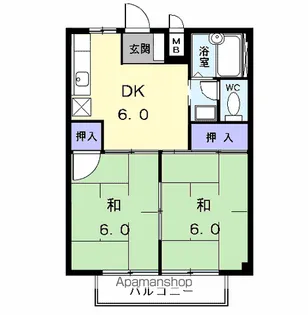 アネックス新町【1階】の間取り