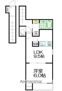 GARTEN HAUS(ガルデンハウス)【202号室】の間取り