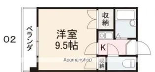 ベルシャンテ【5階】の間取り