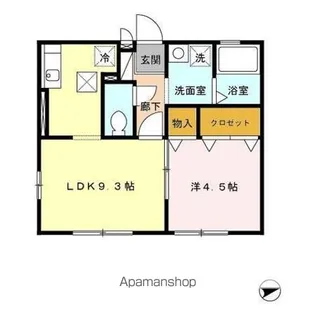 オール ルミエール C棟【1階】の間取り