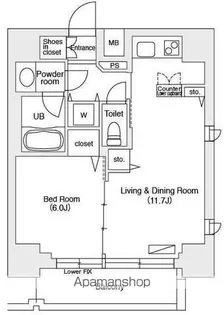 東京都豊島区南池袋1丁目【マンション】の間取り