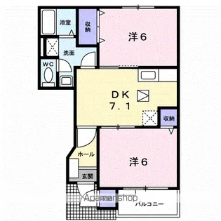 EDELHEIGHTS 3号館【1階】の間取り
