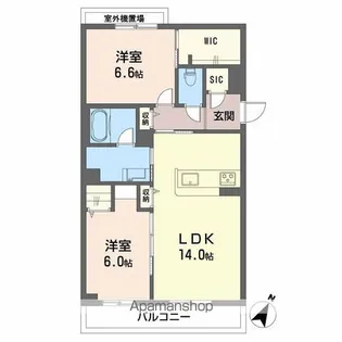 シャーメゾン ブロート【3階】の間取り