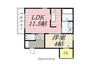 SAKURABASE TOYONANAKA【2階】の間取り