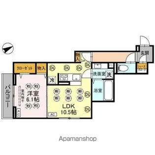 カーサ アルマ【2階】の間取り