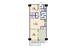 エバーグリーン松山2号館 407号【4階】の間取り