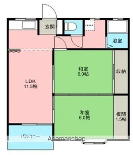 福島県郡山市片平町【アパート】の間取り