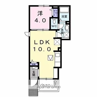 ミルト唐子B【1階】の間取り