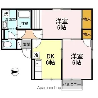 アメニティおおうち A【1階】の間取り