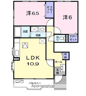 サンセールすみれが丘【1階】の間取り