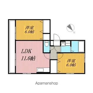 アネシス 壱番館【2階】の間取り