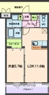 ジュリアーノⅡ【3階】の間取り