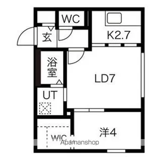 HILLS SAPPOROⅢ【4階】の間取り