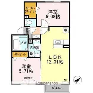 ルミエールコート Ⅰ【2階】の間取り