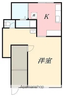 41ハウス【1階左号室】の間取り