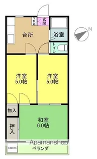 GH才丸ハイツ【202号室】の間取り