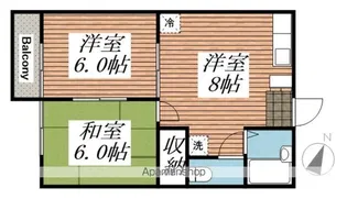 グランドゥール【207号室】の間取り