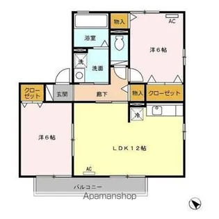 フジハイツⅡ【2階】の間取り
