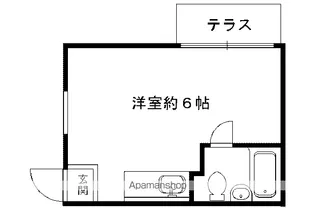 グリーンルーフ下鴨【201号室】の間取り