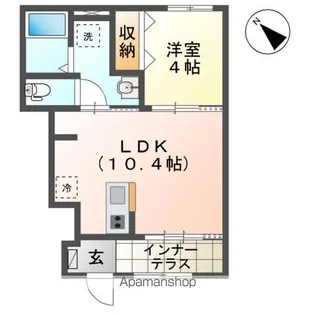 ウィズダム コート【1階】の間取り