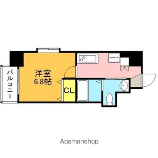 サムティタワーズ愛宕【10階】の間取り