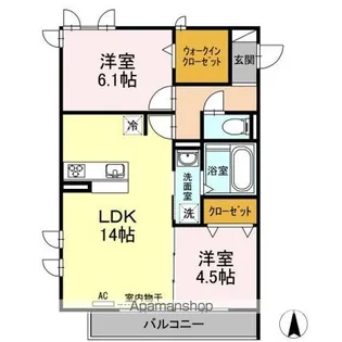 HILLS NODA【2階】の間取り