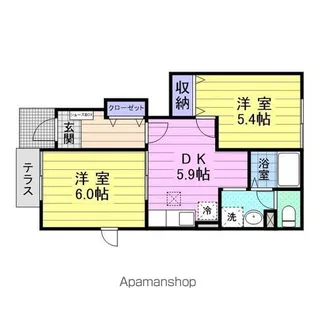 グランデュールⅡ【1階】の間取り