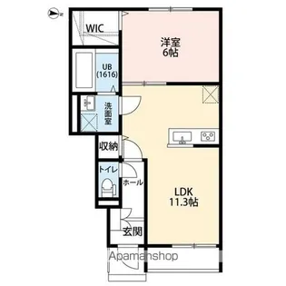 アムール東村山【1階】の間取り