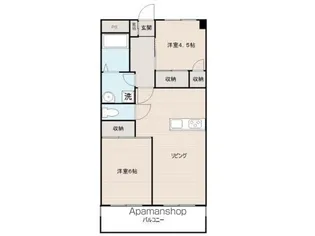 青山ハイツ【305号室】の間取り