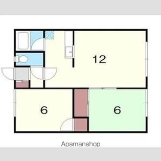 第1佐藤マンション【2階】の間取り