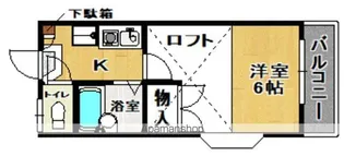 福島県郡山市安積町日出山字一本松【アパート】の間取り